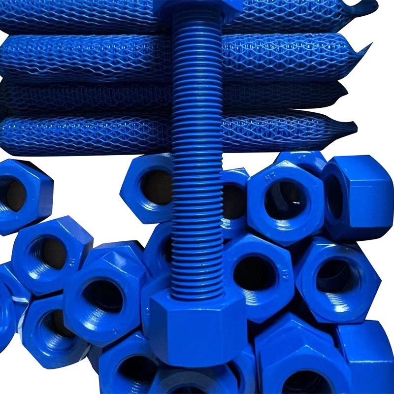 Teflon Blue Stud Bolts Marine Anti-Corrosion Special Use