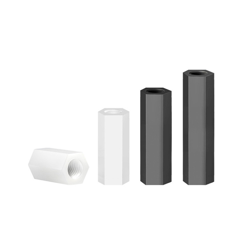 Nylon søjle isoleringskolonne hexagonal nylon nødder elektrisk tilbehør