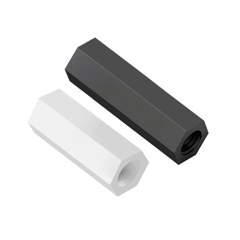 Nylon søjle isoleringskolonne hexagonal nylon nødder elektrisk tilbehør