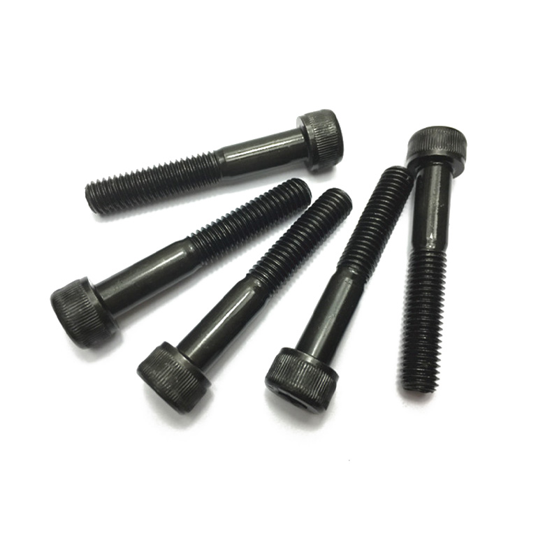 Sort halvtråd hexagon socket skrue