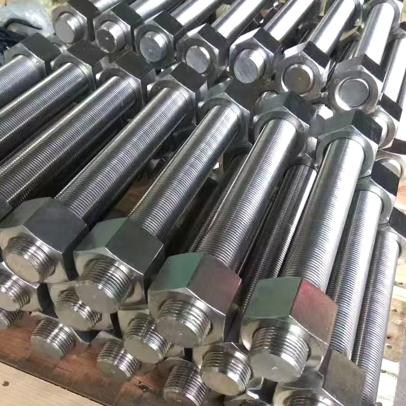 M27*300 PTFE blå / Dacromet belagt ASTM A320 L7 fuldgevindstænger