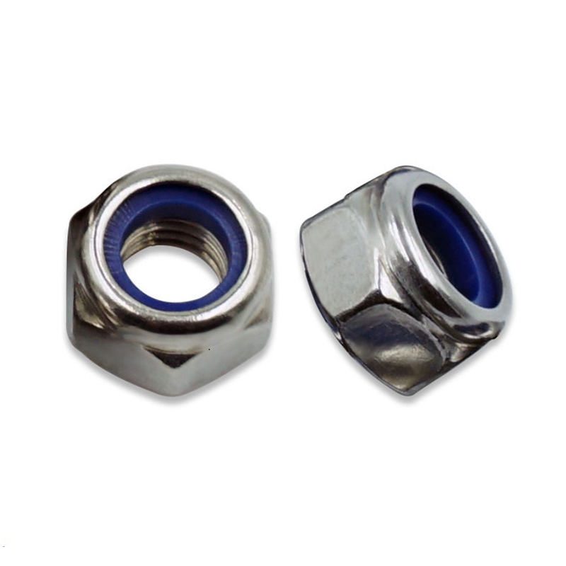 DIN 985 Carbon Stål Forzinket Nylon Indsats Låsemøtrik