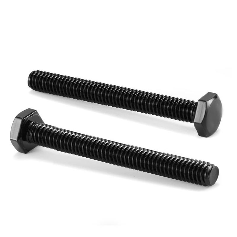 SS304 A2-70 sort oxid fuldgevind sekskantet bolt DIN 933