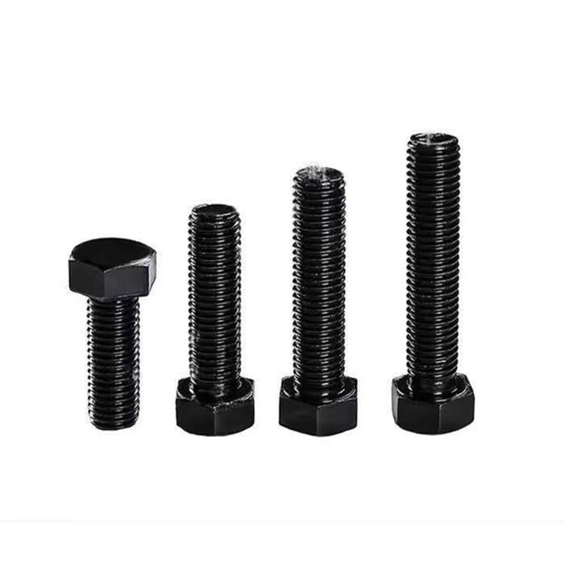 SS304 A2-70 sort oxid fuldgevind sekskantet bolt DIN 933