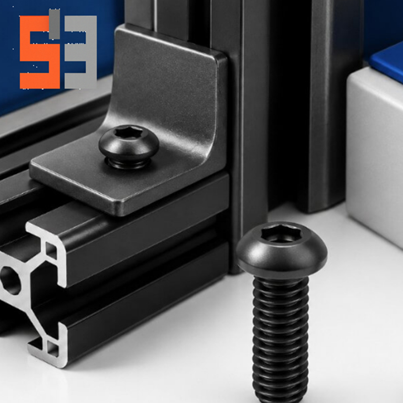 Forzinket kulstofstål sekskantet knaphovedbolt Forzinket kulstofstål sekskantet knaphovedbolt